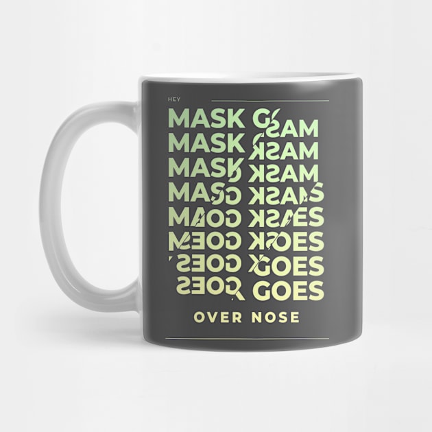 Funny Mask Goes Over Nose by ShirtsBarn